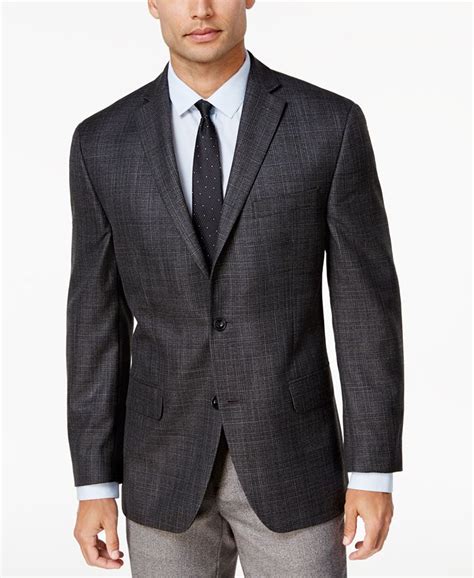 michael kors men's classic-fit gray windowpane|Michael Kors Men's Classic Fit Grey/Wine Windowpane Wool .